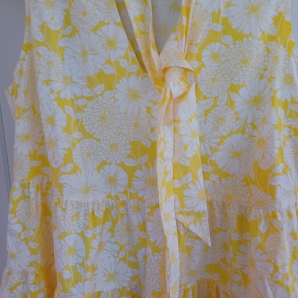 NWT. Lisa Marie Fernandez Yellow Floral Dress SIZE MEDIUM - Picture 2 of 5
